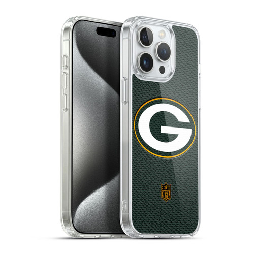 NFL Green Bay Packers Logo Football Soft Gel Case for Apple iPhone 15 Pro Max & MagSafe