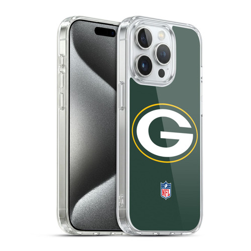 NFL Green Bay Packers Logo Plain Soft Gel Case for Apple iPhone 15 Pro & MagSafe