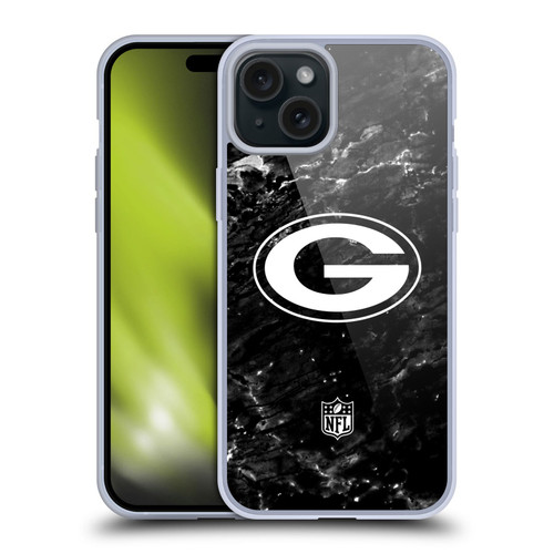 NFL Green Bay Packers Artwork Marble Soft Gel Case for Apple iPhone 15 Plus NFL Green Bay Packers Artwork Marble Soft Gel Case for Apple iPhone 15 Plus