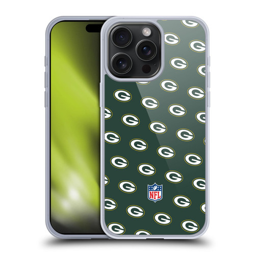 NFL Green Bay Packers Artwork Patterns Soft Gel Case for Apple iPhone 15 Pro Max