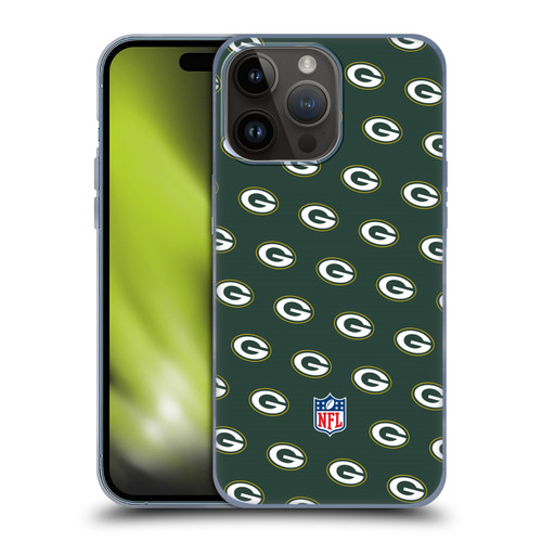 NFL Green Bay Packers Artwork Patterns Soft Gel Case for Apple iPhone 15 Pro Max