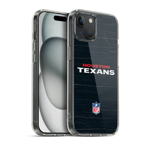 NFL Houston Texans Logo Distressed Look Soft Gel Case for Apple iPhone 15 Plus & MagSafe