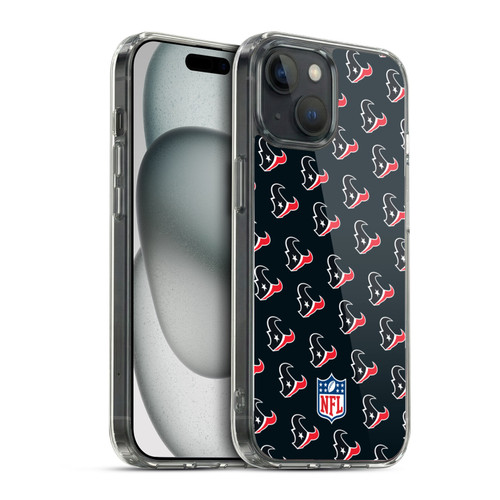 NFL Houston Texans Artwork Patterns Soft Gel Case for Apple iPhone 15 & MagSafe