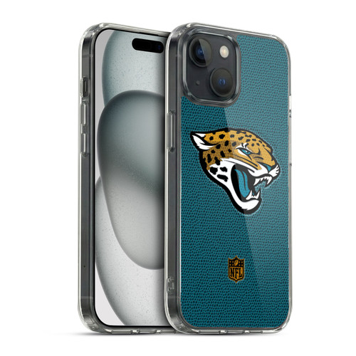 NFL Jacksonville Jaguars Logo Football Soft Gel Case for Apple iPhone 15 & MagSafe