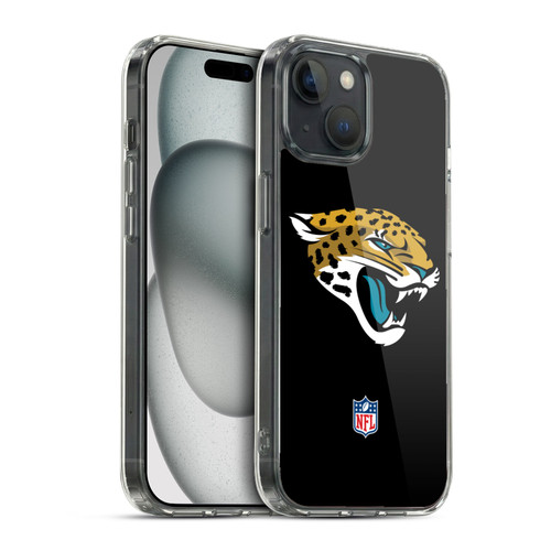 NFL Jacksonville Jaguars Logo Plain Soft Gel Case for Apple iPhone 15 & MagSafe