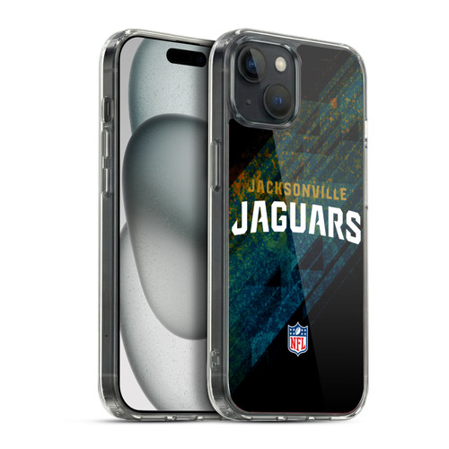 NFL Jacksonville Jaguars Logo Blur Soft Gel Case for Apple iPhone 15 Plus & MagSafe