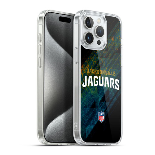 NFL Jacksonville Jaguars Logo Blur Soft Gel Case for Apple iPhone 15 Pro Max & MagSafe