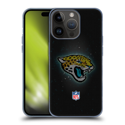 NFL Jacksonville Jaguars Artwork LED Soft Gel Case for Apple iPhone 15 Pro