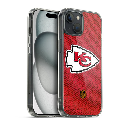 NFL Kansas City Chiefs Logo Football Soft Gel Case for Apple iPhone 15 Plus & MagSafe