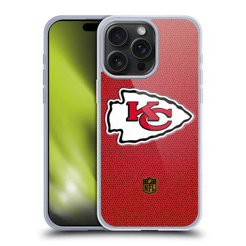 NFL Kansas City Chiefs Logo Football Soft Gel Case for Apple iPhone 15 Pro Max