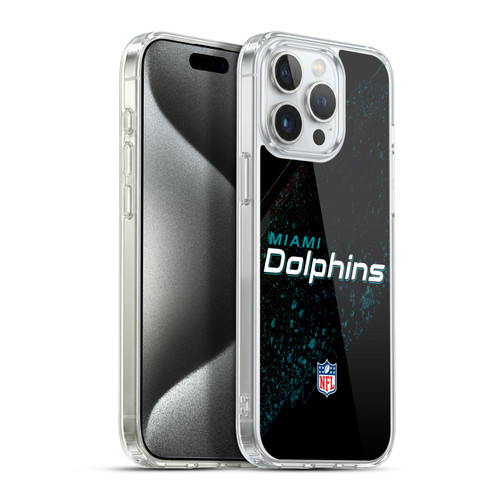 NFL Miami Dolphins Logo Blur Soft Gel Case for Apple iPhone 15 Pro Max