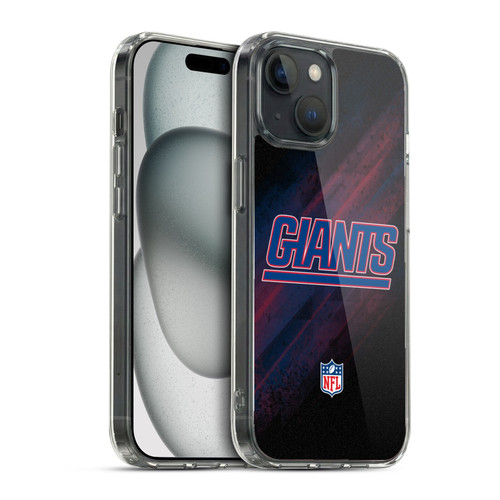 NFL New York Giants Logo Blur Soft Gel Case for Apple iPhone 15 & MagSafe