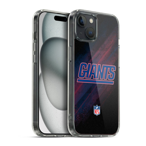 NFL New York Giants Logo Blur Soft Gel Case for Apple iPhone 15 Plus & MagSafe