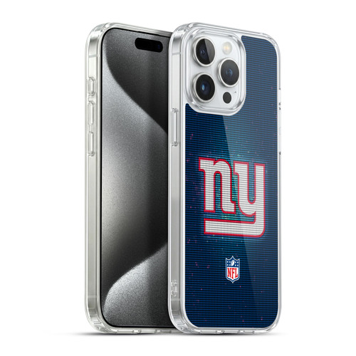 NFL New York Giants Artwork LED Soft Gel Case for Apple iPhone 15 Pro Max & MagSafe