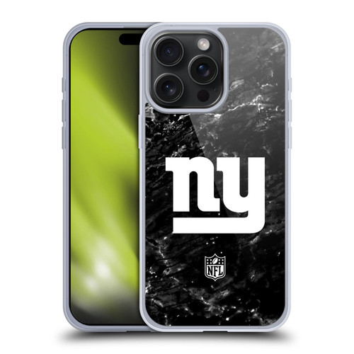 NFL New York Giants Artwork Marble Soft Gel Case for Apple iPhone 15 Pro Max