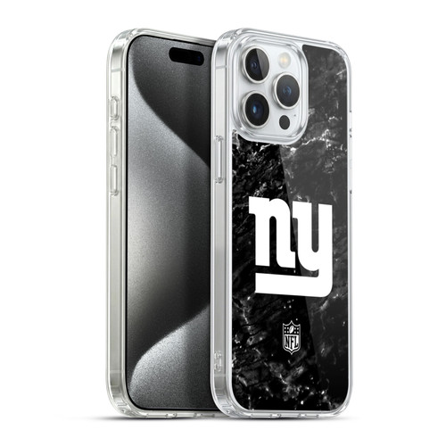 NFL New York Giants Artwork Marble Soft Gel Case for Apple iPhone 15 Pro Max & MagSafe