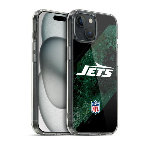 NFL New York Jets Logo Blur Soft Gel Case for Apple iPhone 15 & MagSafe