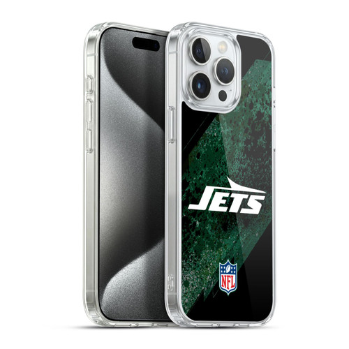 NFL New York Jets Logo Blur Soft Gel Case for Apple iPhone 15 Pro Max & MagSafe
