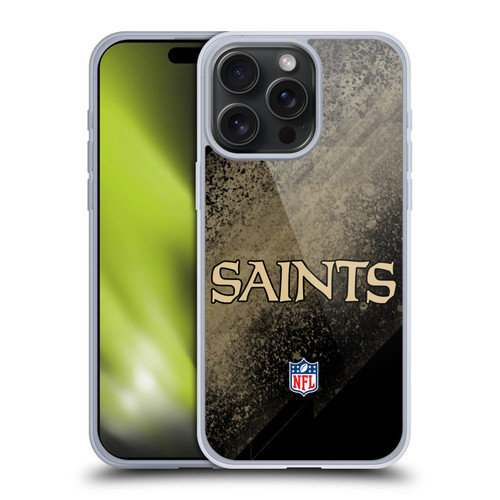 NFL New Orleans Saints Logo Blur Soft Gel Case for Apple iPhone 15 Pro Max NFL New Orleans Saints Logo Blur Soft Gel Case for Apple iPhone 15 Pro Max