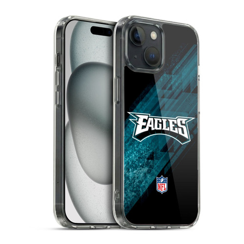 NFL Philadelphia Eagles Logo Blur Soft Gel Case for Apple iPhone 15