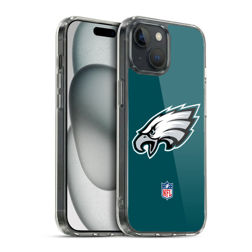 NFL Philadelphia Eagles Logo Plain Soft Gel Case for Apple iPhone 15