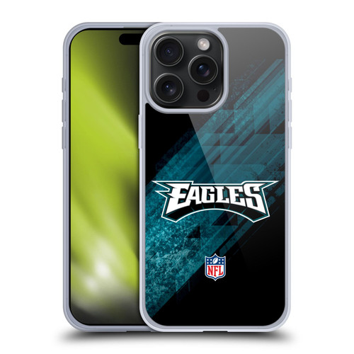 NFL Philadelphia Eagles Logo Blur Soft Gel Case for Apple iPhone 15 Pro Max