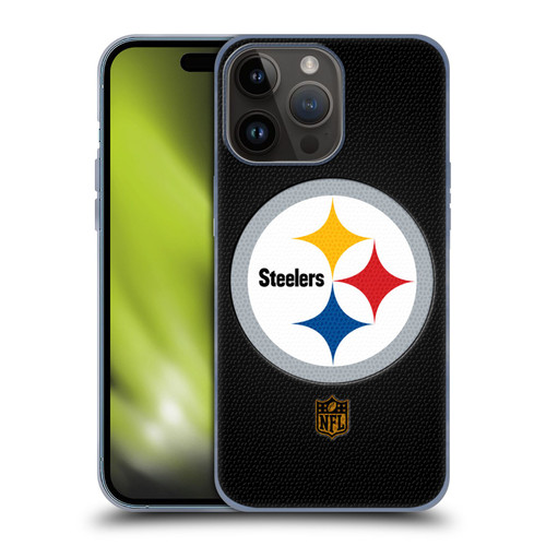 NFL Pittsburgh Steelers Logo Football Soft Gel Case for Apple iPhone 15 Pro Max