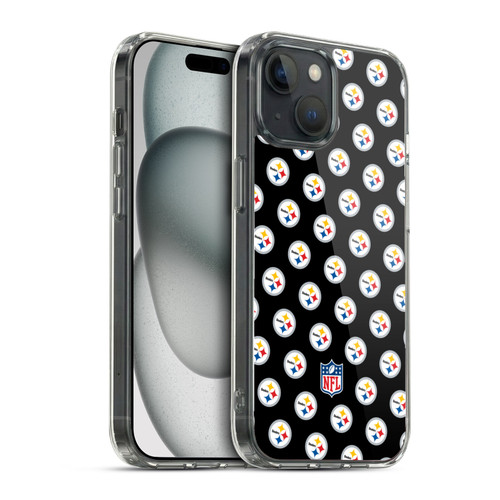 NFL Pittsburgh Steelers Artwork Patterns Soft Gel Case for Apple iPhone 15 & MagSafe