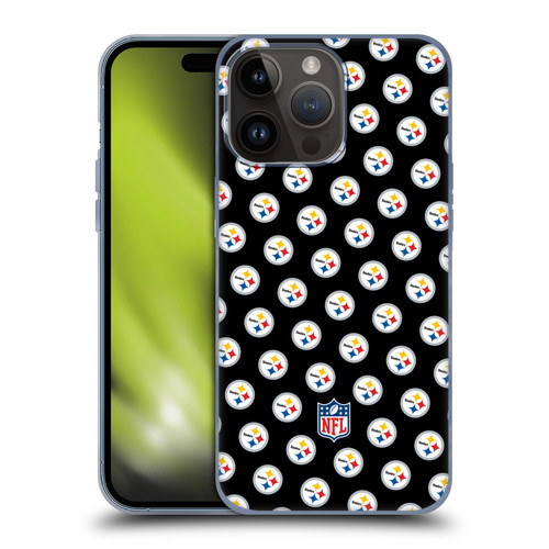 NFL Pittsburgh Steelers Artwork Patterns Soft Gel Case for Apple iPhone 15 Pro Max