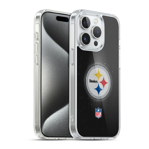 NFL Pittsburgh Steelers Artwork LED Soft Gel Case for Apple iPhone 15 Pro & MagSafe