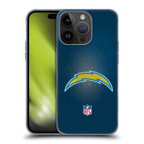 NFL Los Angeles Chargers Artwork LED Soft Gel Case for Apple iPhone 15 Pro