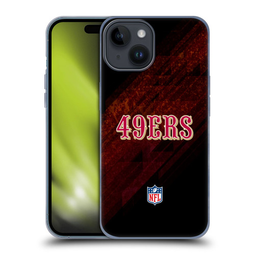 NFL San Francisco 49Ers Logo Blur Soft Gel Case for Apple iPhone 15
