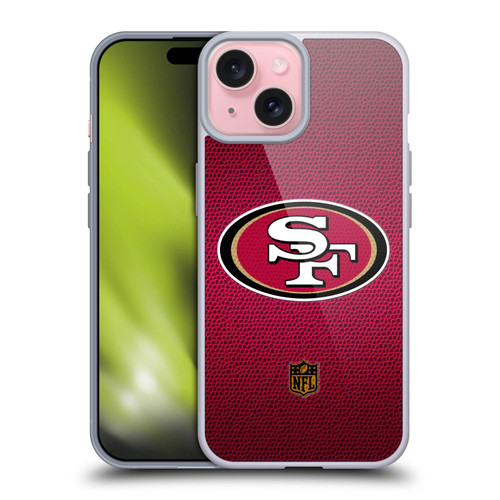 NFL San Francisco 49Ers Logo Football Soft Gel Case for Apple iPhone 15