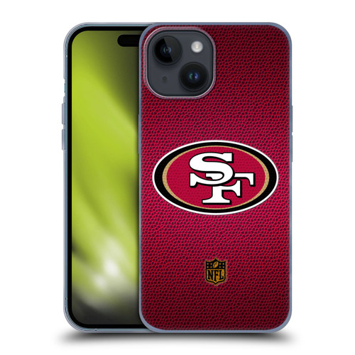 NFL San Francisco 49Ers Logo Football Soft Gel Case for Apple iPhone 15
