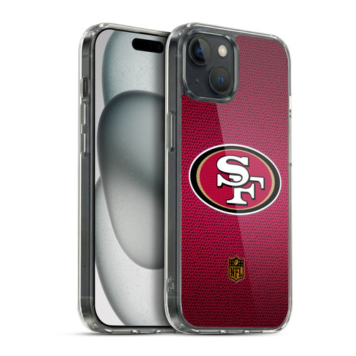 NFL San Francisco 49Ers Logo Football Soft Gel Case for Apple iPhone 15 Plus