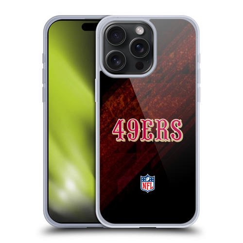 NFL San Francisco 49Ers Logo Blur Soft Gel Case for Apple iPhone 15 Pro Max