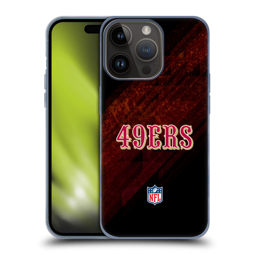 NFL San Francisco 49Ers Logo Blur Soft Gel Case for Apple iPhone 15 Pro