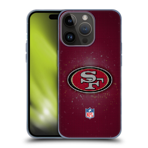NFL San Francisco 49ers Artwork LED Soft Gel Case for Apple iPhone 15 Pro