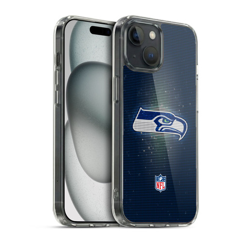 NFL Seattle Seahawks Artwork LED Soft Gel Case for Apple iPhone 15
