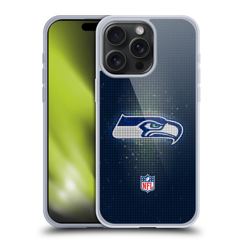NFL Seattle Seahawks Artwork LED Soft Gel Case for Apple iPhone 15 Pro Max