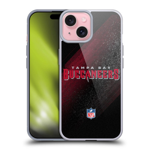 NFL Tampa Bay Buccaneers Logo Blur Soft Gel Case for Apple iPhone 15