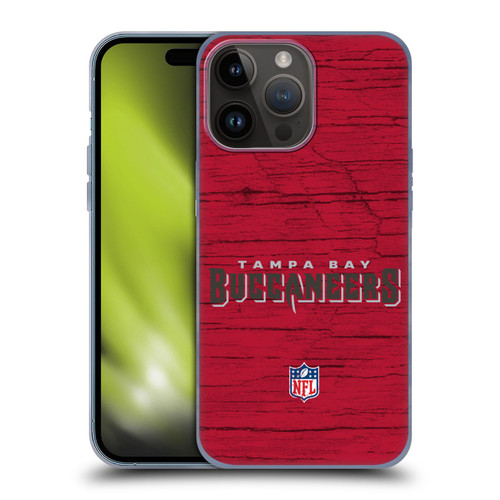 NFL Tampa Bay Buccaneers Logo Distressed Look Soft Gel Case for Apple iPhone 15 Pro Max