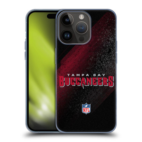 NFL Tampa Bay Buccaneers Logo Blur Soft Gel Case for Apple iPhone 15 Pro
