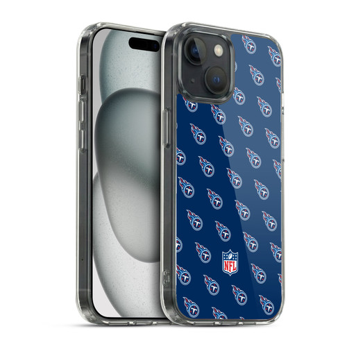NFL Tennessee Titans Artwork Patterns Soft Gel Case for Apple iPhone 15 & MagSafe