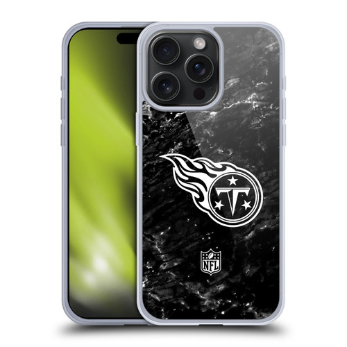 NFL Tennessee Titans Artwork Marble Soft Gel Case for Apple iPhone 15 Pro Max