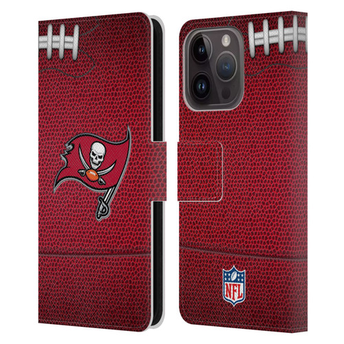 NFL Tampa Bay Buccaneers Graphics Football Leather Book Wallet Case Cover For Apple iPhone 15 Pro