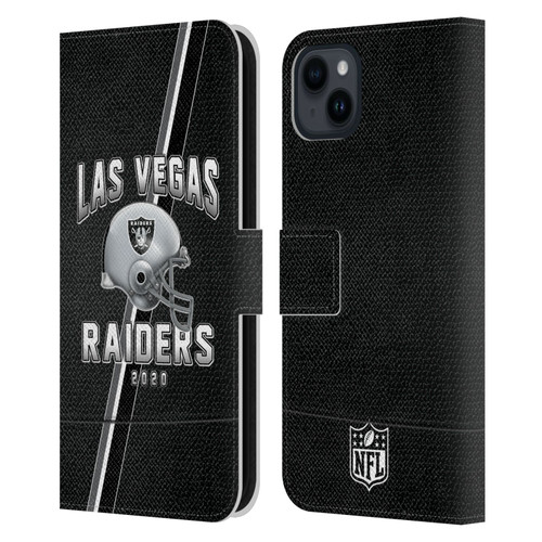 NFL Las Vegas Raiders Logo Art Football Stripes 100th Leather Book Wallet Case Cover For Apple iPhone 15 Plus NFL Las Vegas Raiders Logo Art Football Stripes 100th Leather Book Wallet Case Cover For Apple iPhone 15 Plus