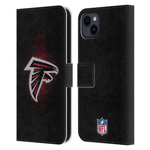 NFL Atlanta Falcons Artwork LED Leather Book Wallet Case Cover For Apple iPhone 15 Plus