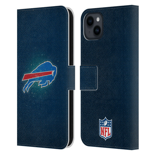NFL Buffalo Bills Artwork LED Leather Book Wallet Case Cover For Apple iPhone 15 Plus