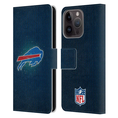 NFL Buffalo Bills Artwork LED Leather Book Wallet Case Cover For Apple iPhone 15 Pro